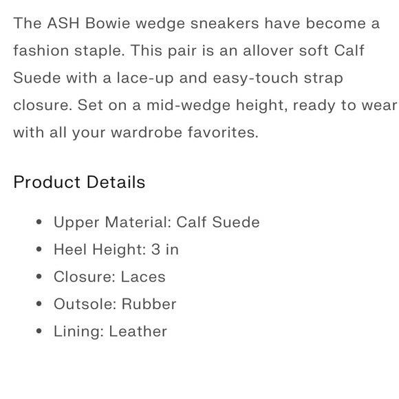 ASH Bowie Wedge sneakers black Limited - Picture 14 of 14